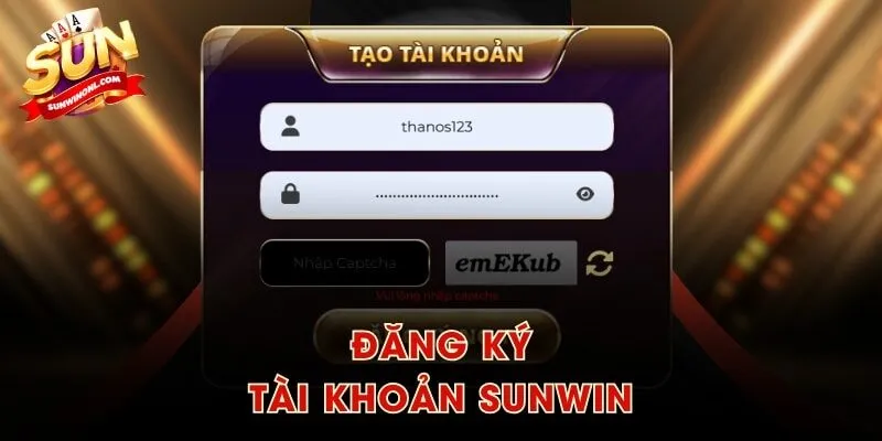 Đăng ký tài khoản SUNWIN